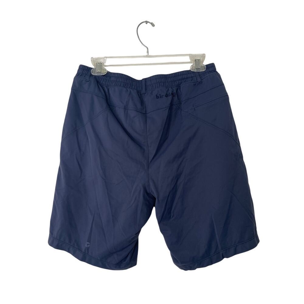 Birddogs Men's Navy Blue Performance Shorts with Lime Waistband - Picture 2 of 4
